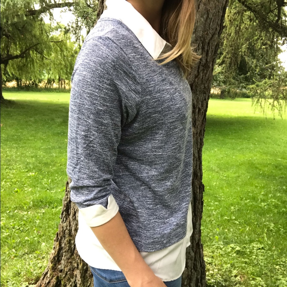3/4 Sleeve Collared Top